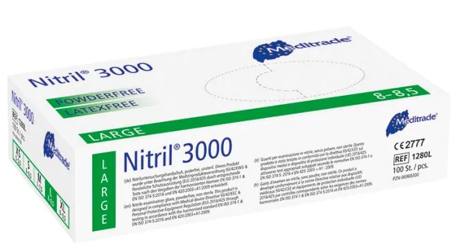 Nitrilhandschuhe L - Nitril 3000 Meditrade