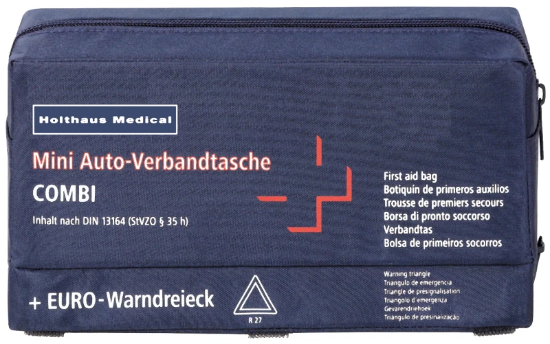 Mini Verbandtasche Auto mit Warndreieck