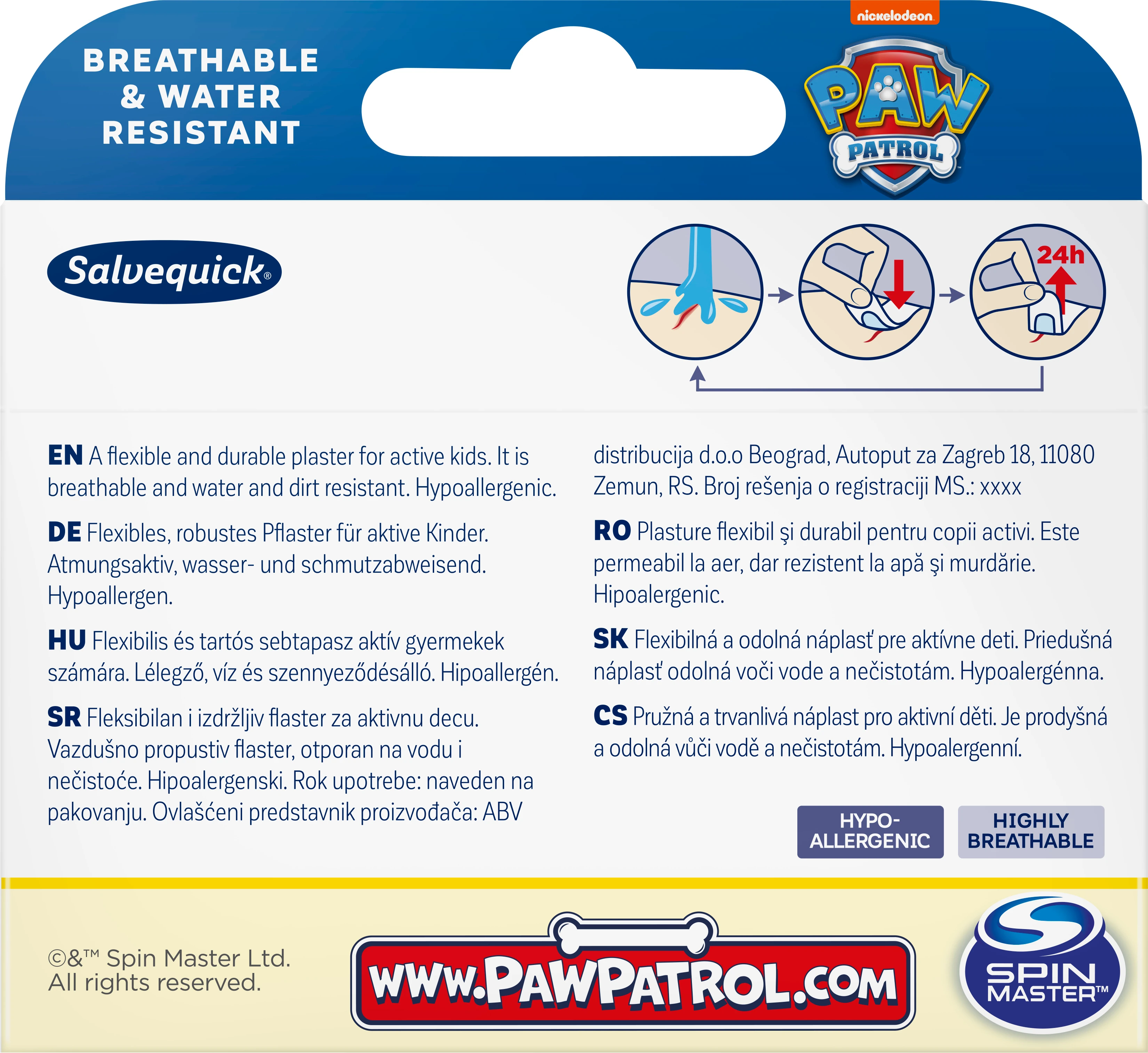 Salvequick Kinderpflaster Paw Patrol