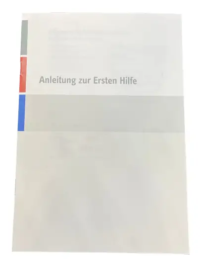 Anleitung zur Ersten Hilfe bei Unfällen